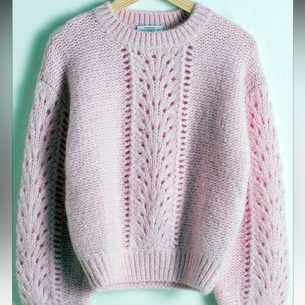 Paris Atelier & Other Stoties wool blend pink sweater women's size xsmall